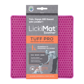 LickiMat Soother Tuff PRO Slow Feeder Mat Pink | Henlo Pets