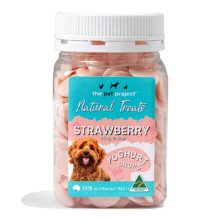 The Pet Project Strawberry Yoghurt Drops | Henlo Pets