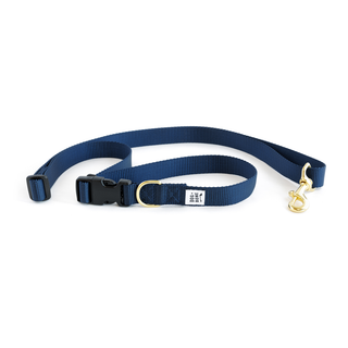 Dog + Bone Adjustable Leash - Navy | Henlo Pets