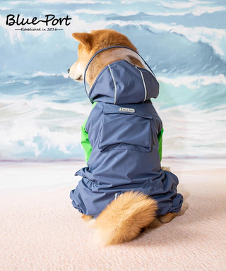 Blueport Reflective Raincoat with Pocket | Henlo Pets