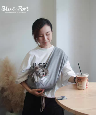Blueport Lite Travel Sling Carrier for Dogs & Cats | Henlo Pets