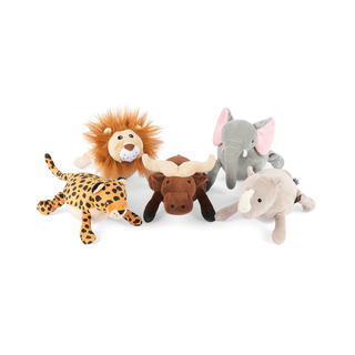 P.L.A.Y. Big Five of Africa Plush Dog Toy Collection | Henlo Pets