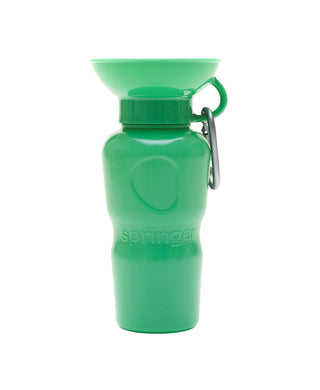 Springer Pets Classic Dog Travel Water Bottle Green | Henlo Pets