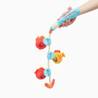 the furryfolks Fishing Nose Work & Tug Toy | Henlo Pets