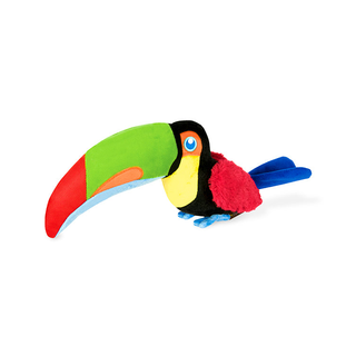 P.L.A.Y. Fetching Flock Tito the Toucan Plush Dog Toy | Henlo Pets