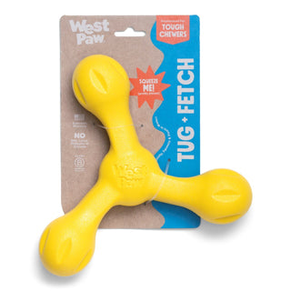 West Paw Skamp Fetch Dog Toy Yellow | Henlo Pets