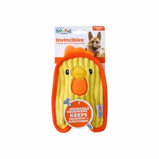 Outward Hound Invincibles Chicky Durable Squeaker Dog Toy | Henlo Pets