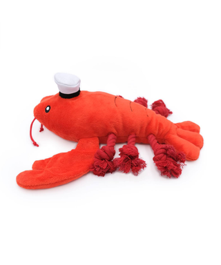 Playful Pal Plush Squeaker Rope Dog Toy - Luca the Lobster | Henlo Pets