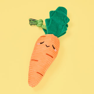 Zippy Paws Crinkle Crops Carrot Plush Dog Toy | Henlo Pets