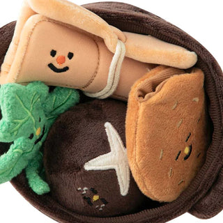 Sanjin x Bite Me Fish Cake Soup Nose Work Plush Toy | Henlo Pets