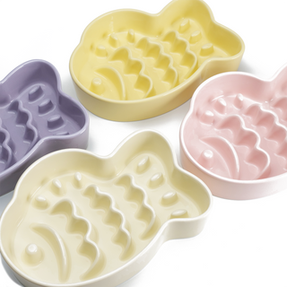 Taiyaki Slow Feeder Ceramic Dog Bowl | Henlo Pets