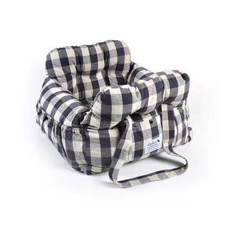 Radica Portable 2-in-1 Safety Travel Car Seat Bed Chequered | Henlo Pets