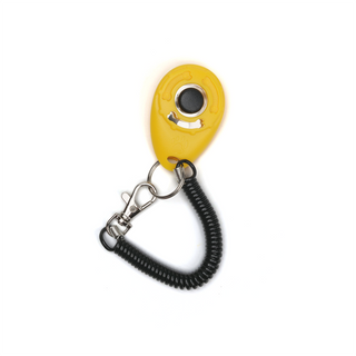 Dog Training Clicker with Strap Yellow | Henlo Pets