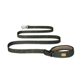 Charlie's Backyard Town Cordura Leash Khaki | Henlo Pets
