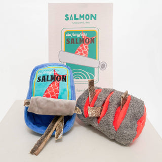 the furryfolks Tinned Salmon Nose Work Dog Toy | Henlo Pets