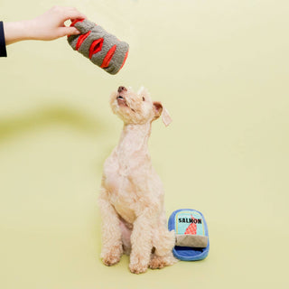 the furryfolks Tinned Salmon Nose Work Dog Toy | Henlo Pets