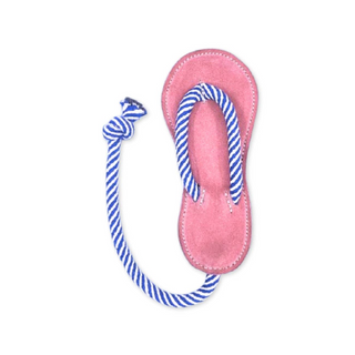 Georgie Paws Jandal Leather Rope Dog Toy | Henlo Pets