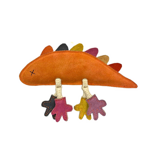 Georgie Paws Larry Lizard Leather Dog Toy | Henlo Pets