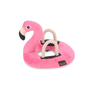 P.L.A.Y. Tropical Paradise Plush Dog Toy Collection Flamingo Float | Henlo Pets