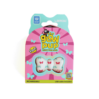 Laroo Glow Pup Bow Tie Blinker LED Safety Light Butterfly | Henlo Pets