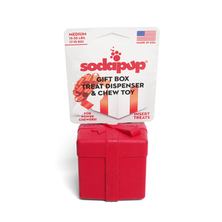 SodaPup Gift Box Durable Chew Toy & Treat Dispenser | Henlo Pets