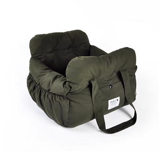 Radica Portable 2-in-1 Safety Travel Car Seat Bed Hunter Green | Henlo Pets