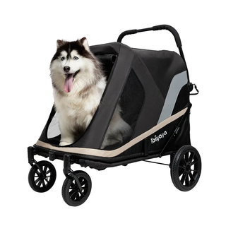 Ibiyaya Grand Cruiser Foldable Pet Stroller - Large Breeds, Elderly & Injured Pets | Henlo Pets
