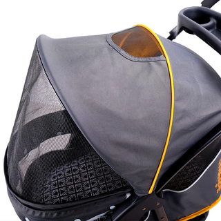 Ibiyaya Cloud 9 4-Wheel Foldable Pet Stroller - Mustard Yellow | Henlo Pets