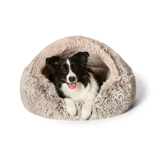 Snooza Calming Hoodie Cuddler Mink Pet Bed | Henlo Pets