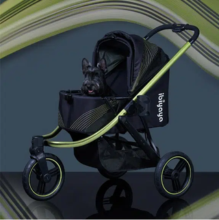 Ibiyaya The Beast Running/Hiking Jogging Pet Stroller - Jet Black | Henlo Pets