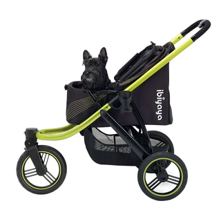 Ibiyaya The Beast Running/Hiking Jogging Pet Stroller - Jet Black Default Title | Henlo Pets