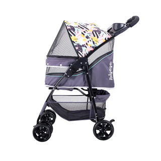 Ibiyaya Cloud 9 4-Wheel Foldable Pet Stroller - Mint Green | Henlo Pets