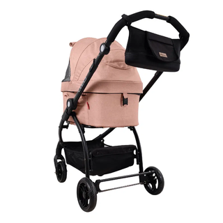Ibiyaya CLEO Car Seat Travel Function Pet Stroller - Coral Pink | Henlo Pets