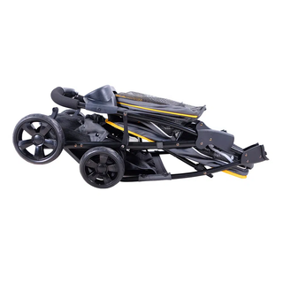 Ibiyaya Cloud 9 4-Wheel Foldable Pet Stroller - Mustard Yellow | Henlo Pets
