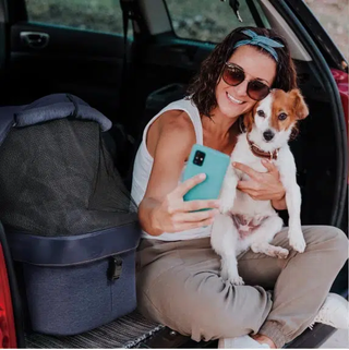 Ibiyaya CLEO Car Seat Travel Function Pet Stroller - Blue Jeans | Henlo Pets