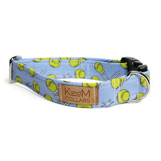 K and M Ball is Life Tennis Ball Dog Collar | Henlo Pets