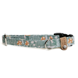 K and M Woodland Mushrooms Dog Collar | Henlo Pets