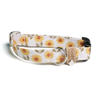 K and M Sunflower Fields Dog Collar | Henlo Pets