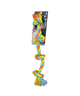 Knots of Fun Rope Bone with 4 Knot | Henlo Pets