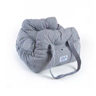 Radica Portable 2-in-1 Safety Travel Car Seat Bed Stripe | Henlo Pets