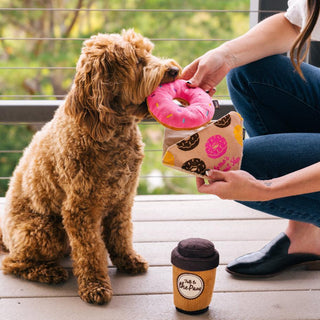 P.L.A.Y. Pup Cup Cafe Plush Dog Toy Collection | Henlo Pets
