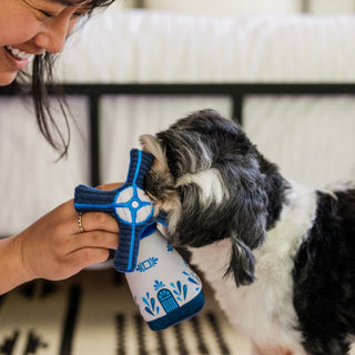 P.L.A.Y. Totally Touristy Dutch Windmill Plush Dog Toy | Henlo Pets