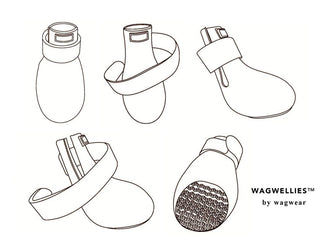 wagwear WagWellies Boots Brown | Henlo Pets