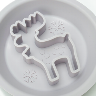 Reindeer 2-in-1 Slow Feeder & Lick Bowl | Henlo Pets