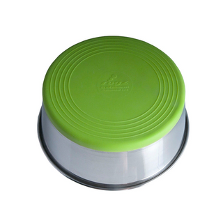 Rogz Slurp Stainless Steel Bowl Lime | Henlo Pets