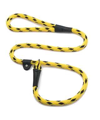 Mendota Pet Slip Leash Black Ice Yellow | Henlo Pets