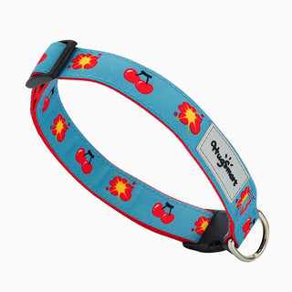 HugSmart Cherry Boom Dog Collar | Henlo Pets