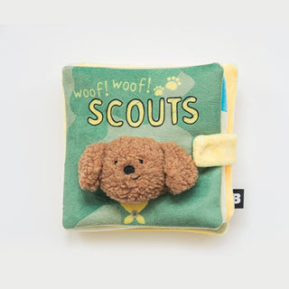 Bite Me Woof Woof Scouts Play Book Nose Work Toy | Henlo Pets