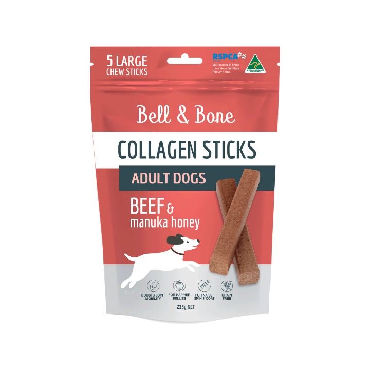 Bell &amp; Bone - Collagen Stick for Adult (Beef and Manuka Honey) - Henlo Pets