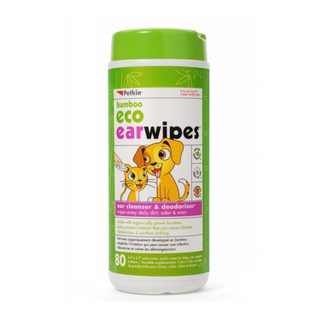 Petkin Bamboo Eco Friendly Ear Cleaning Wipes | Henlo Pets